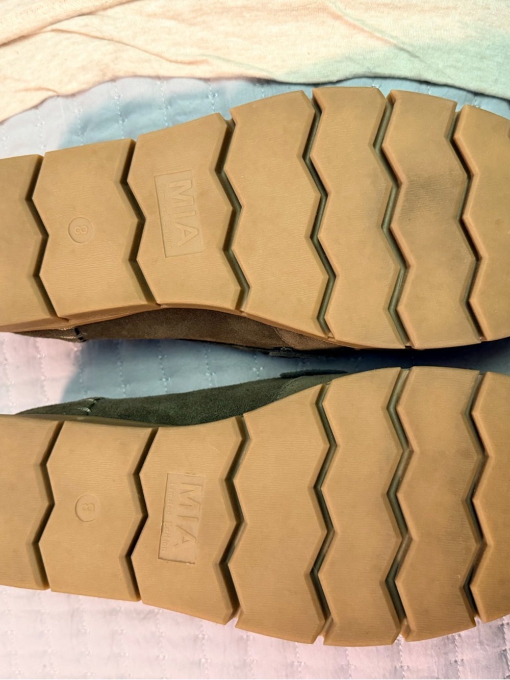 Limited Edition MIA Olive Suede Loafers - Picture 3 of 5